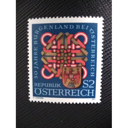Timbre Autriche Yt 1199 50e Anniversaire De La Province Du Burgenland 1971 ( 100109 )