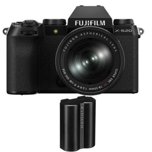 Fujifilm X-S20 Kit 18-55mm Noir+Batterie Fujifilm NP-W235