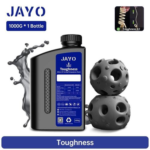 Résine UV ABS Standard, à Base de Plantes, Type Nylon, Lavage à l'Eau, 1kg, 405nm, Durcissement UV pour LCD, Matériau d'Impression 3D-Toughness D-Grey 1KG