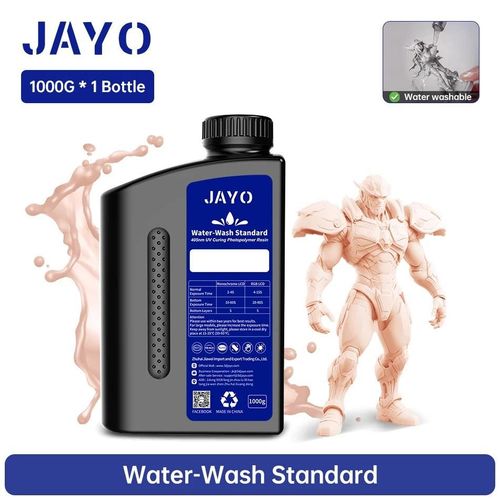 Résine UV ABS Standard, à Base de Plantes, Type Nylon, Lavage à l'Eau, 1kg, 405nm, Durcissement UV pour LCD, Matériau d'Impression 3D-Water Wash-Beige-1KG