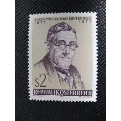 Timbre Autriche Yt 1206 Centenaire De La Naissance D'erich Tschermak-Seysenegg (1871-1971) 1971 ( 100109 )