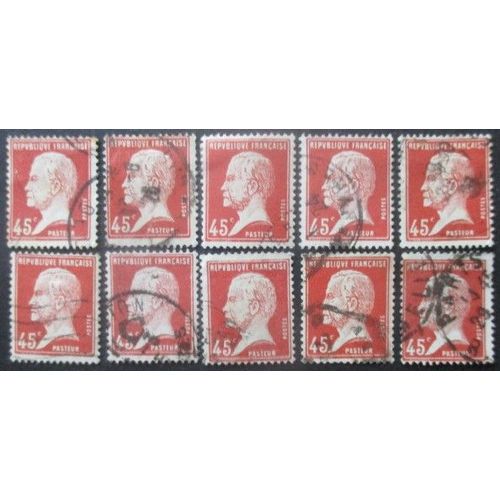 France N°175 X 10 Oblitéré