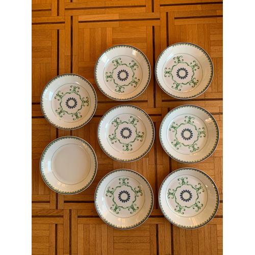 24 Assiettes En Porcelaine De Limoges, Pour Tables De Fête