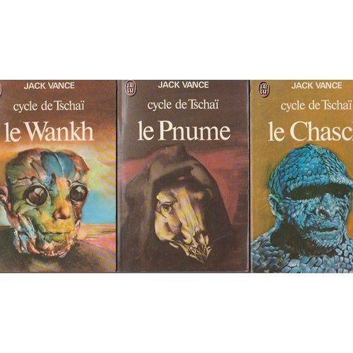 Lot Science-Fiction - 3 Jack Vance Le Cycle De Tschaï - 1 Le Schasch (721) - 2 Le Wankh (722) - 4 Le Pnume (722) J'ai Lu 1978 - Trad Michel Deutsch