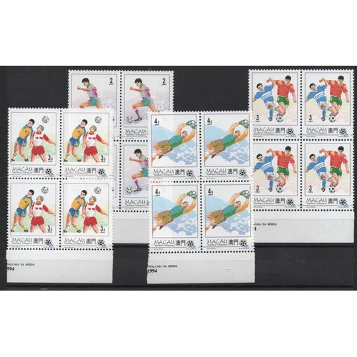 Macao Timbres Coupe Du Monde De Football 1994