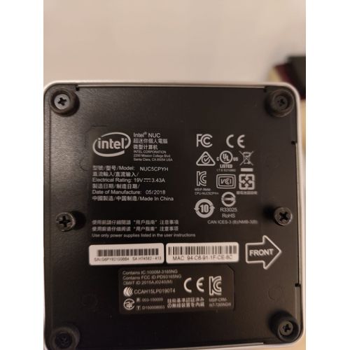 Intel NUC5CPYH Intel Celeron N3050 - Ram 4 Go - SSD 120 Go