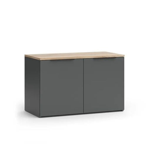 Sideboard Wido, 40x50cm Avec 2 Portes, Anthracite, Sonoma, Vicco