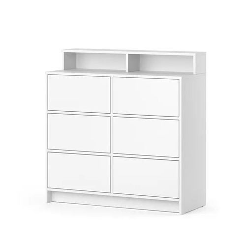 Commode Avec Tiroirs Naara, 40.3x100.6cm, Blanc, Vicco
