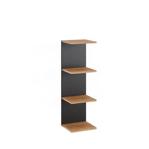 Étagère Murale Paolo, 30x95cm, Anthracite, Chêne De Force Doré, Vicco
