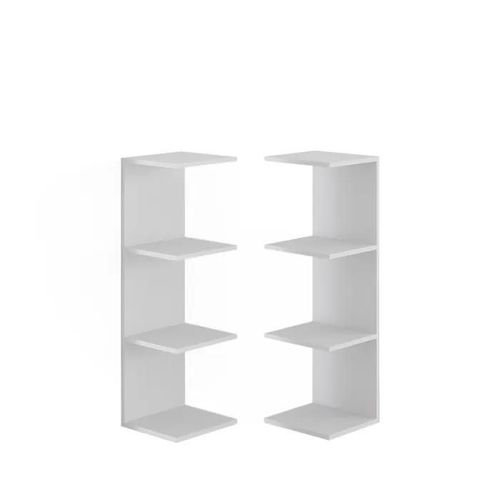 Étagère Murale Paolo, 30x95cm Lot De 2, Blanc, Vicco