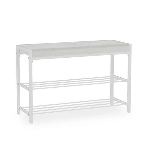 Banc À Chaussures Borneo, 80x52cm, Blanc, Vicco