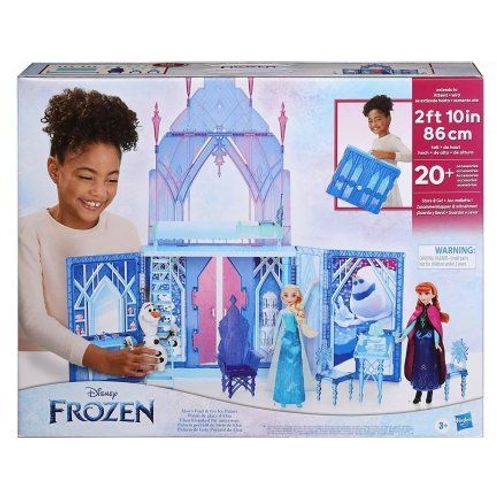 Coffret Grand Palais De Glace D'elsa : Hauteur 86cm Avec 20 Accessoires - Reine Des Neiges 2 - Set Jouet Fille Xl + 1 Carte Tigre