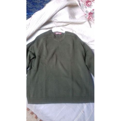 Pull Homme Vert Kaki Celio Taille M
