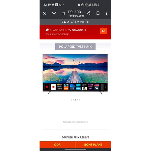 Polaroïd TVS55U4K - 55" - TV 4K LCD 139 CM