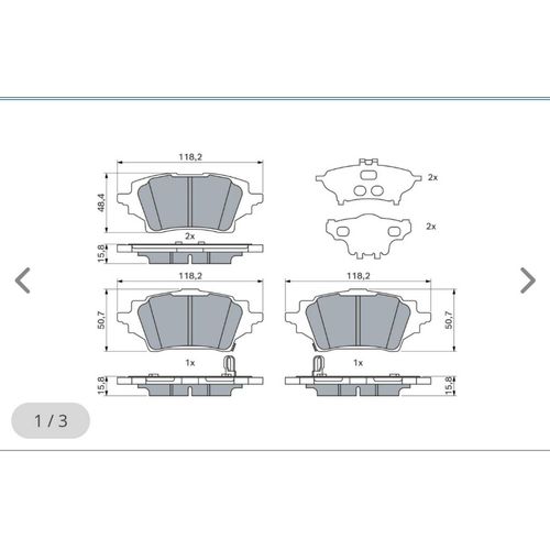 Jeu De 4 Plaquettes De Frein Bosch - 0 986 424 911