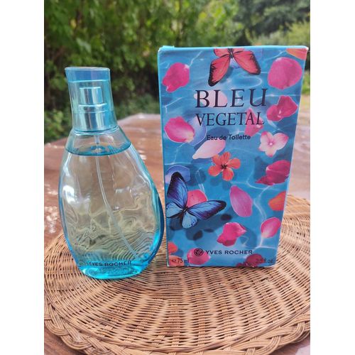 Parfum Edt Bleu Végétal Yves Rocher Spray 75 Ml + Boîte 