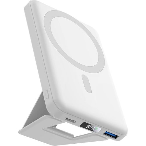 Batterie Externe Pour Iphone, 10000mah Batterie Externe Avec Magsafe, Pliable Magnétique Sans Fil Power Bank Charge Rapide Pd 22.5w, Affichage Led, Pour Iphone 16/15/14/13/12/Mini/Pro/Pro Max