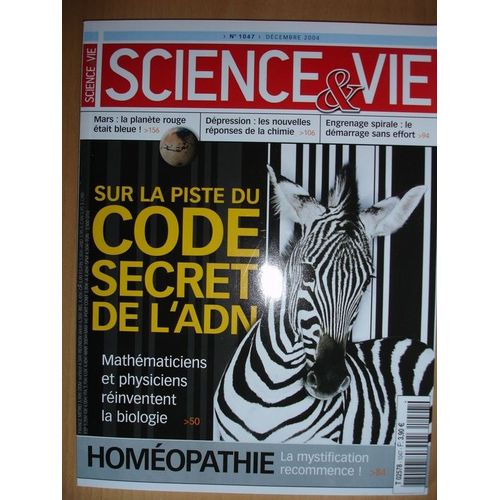 Sciences Et Vie  N° 1047 : Sur La Piste Du Code Secret De L'adn