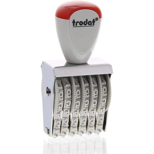 Trodat Numéroteur 6 Positions, Taille Empreinte: 5 X 27 Mm