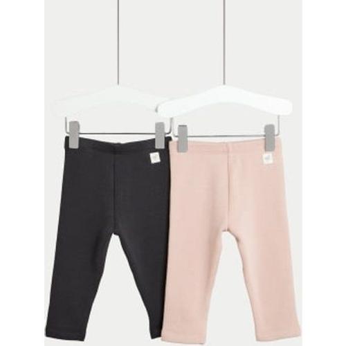 Lot De 2 Leggings En Coton Mélangé Et Doublure En Polaire (Jusqu'au 3 Ans) - Gris