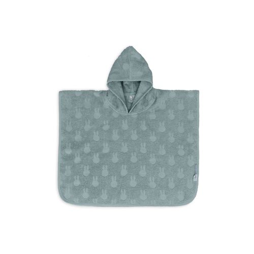 Poncho De Bain Éponge Miffy Jacquard Sea Green - Jollein