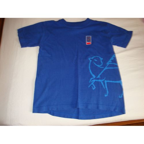 T-Shirt Enfant T.9/11ans Bleu Logo Rouen