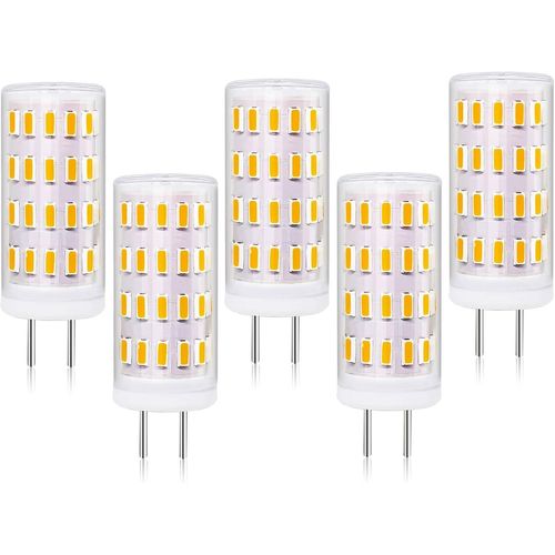 Gy6.35 Led Dimmable Ampoules 12v 3w Blanc Chaud 3000k, Remplace 30w-35w Gy6.35 Broches Ampoules Halogène, 350lm Ac/Dc 12-24v, 5 Pièces[X3410]