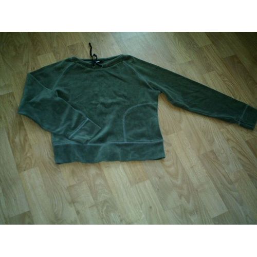 Veste Sweat Velours Marron Avec Poche Devant 14 Ans Tbe