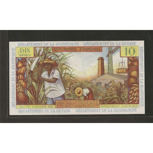 Billet Antilles Français, 10 Nouveaux Francs, 1964