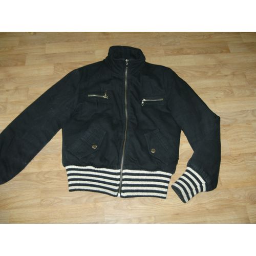 Blouson Redial Noir Et Doré Molletonné Taille L Tbe