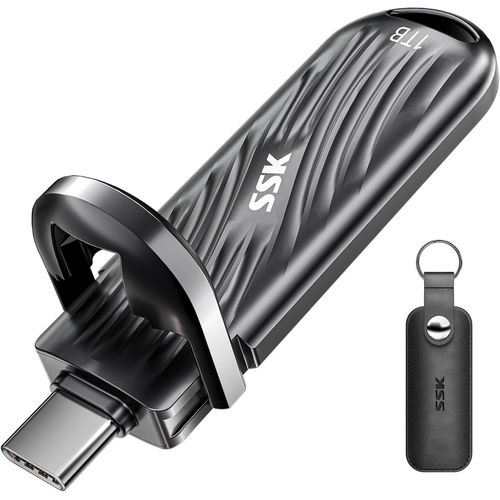 USB 1 to Externe jusqu'à 2000 Mo/s, Disque Dur Externe 1to Portables USB3.2 Gen 2X2 pour iPhone 15/16 Pro ProRes Mac/WTG/Android, Alliage de Zinc.[G732]