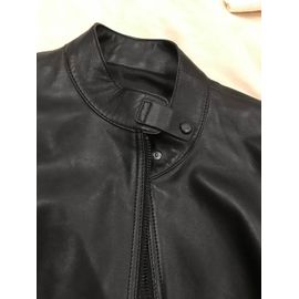 Massimo Dutti Leather Jacket Women Size S