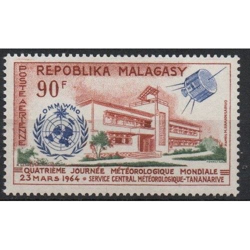 Madagascar Timbres Journée Météorologique Mondiale 1964 , Union Internationale Des Télécommunications 1965