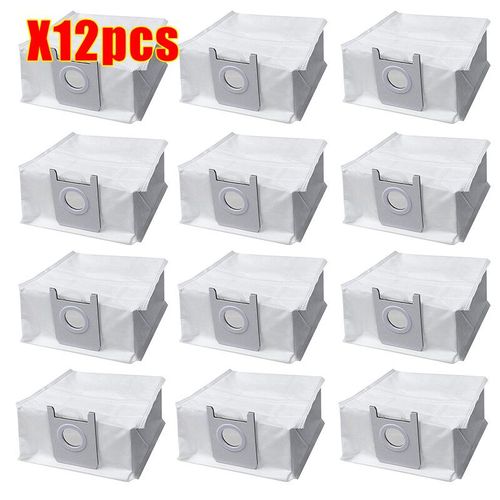 Sac à poussière pour Xiaomi ROIDMI EVE Plus,accessoires de robot,sac de rangement des ordures,remplacement de l'aspirateur,kit de pièces de rechange de balayage - Type 12pcs