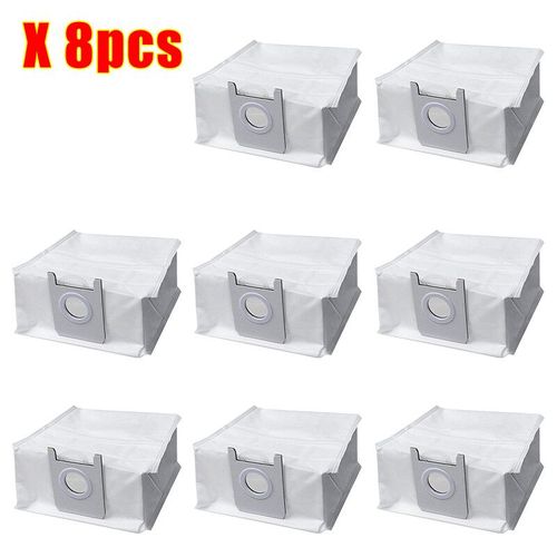 Sac à poussière pour Xiaomi ROIDMI EVE Plus,accessoires de robot,sac de rangement des ordures,remplacement de l'aspirateur,kit de pièces de rechange de balayage - Type 8pcs