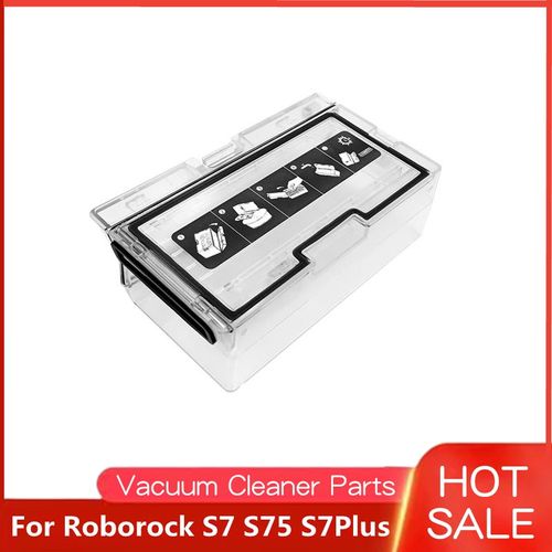 Pièces de palette pour Roborock S7,S75,S7 Plus,vadrouille blanche,brosse latérale noire,brosse principale,rouleau,filtre à eau,accessoires précieux - Type X1PCS #B