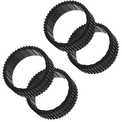 Roues de roulette coordonnantes pour aspirateur iRobot Braava,modèles 380,380T,320,321,345,6050,385,375,375T,Mint Plus,4200,4205,5200 - Type 4PCS