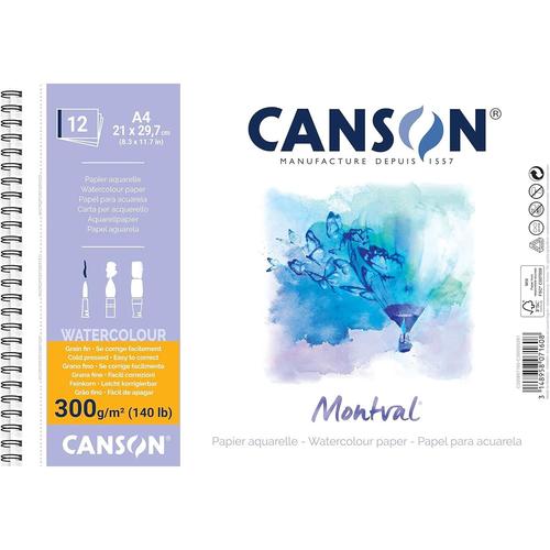 Canson Album Papier Dessin "Montval", 210 X 297 Mm, 300 G/M2