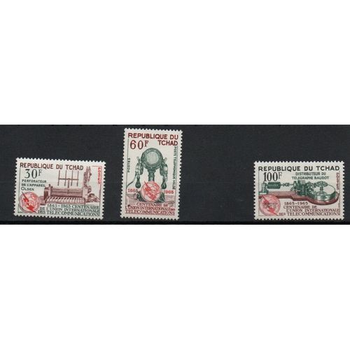 Tchad Timbres Union Internationale Des Télécommunications 1965