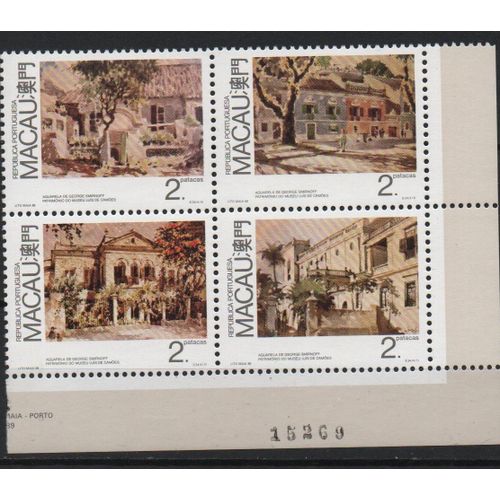 Macao Timbres Tableaux 1989