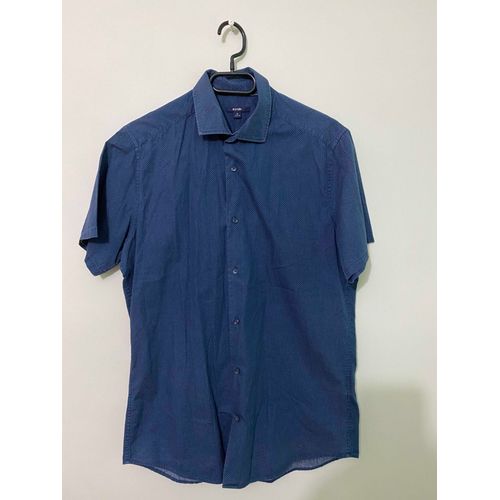 Chemise Coupe Droite Manches Courtes À Motif Marine Kiabi