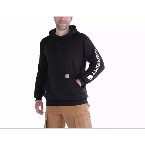 Sweatshirt Carhartt Sleeve Logo Hooded Noir T.Xl - K288-Blk-Xl