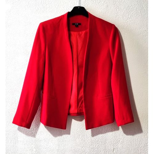 Veste Kiabi Taille 38 Rouge Doublée Belle Qualité