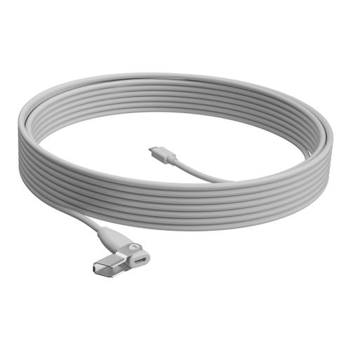 Logitech Rally Mic Pod Extension Cable - Rallonge de câble de microphone - 10 m - plenum - pour Rally Mic Pod; Logitech Bar, Bar Mini, Plus; Tap pour les équipes Microsoft Large
