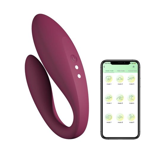 Oeuf Vibrant Télécommandé En Forme De U Pour Femme, Double Vibromasseur Portable, Coude, Point G, Stimulateur De Vagin, Masturbateur Féminin, Jouets Sexuels, Application