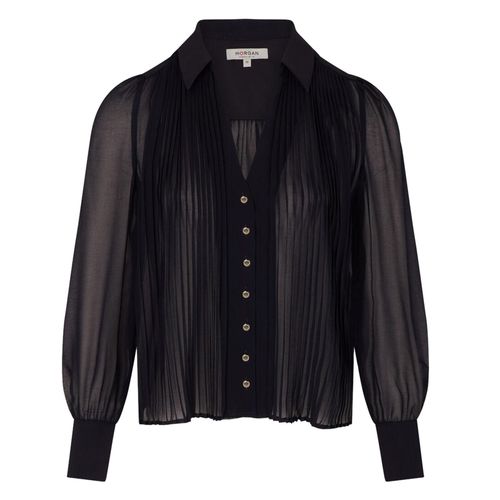 Chemise Manches Longues Morgan Cplia Marine Shirt Bleu Nuit