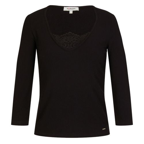 Tee Shirt Manches Longues Morgan Tdounia Noir Noir