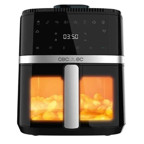 Cecotec Friteuse à Air sans Huile de 5 L Cecofry Drip 5000 Air Fryer. 1500 W, Spray d'Eau, 8 Menus, Technologie PerfectCook, 80-200ºC, Fenêtre, Lumière Intérieure et Panneau Tactile