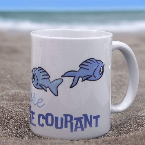 Mug Original Céramique Sublimé Et Personnalisé Avec Dessin - Tasse À Café Avec Poignée - Idée Cadeau - Humour Collection Mer - Grande Contenance