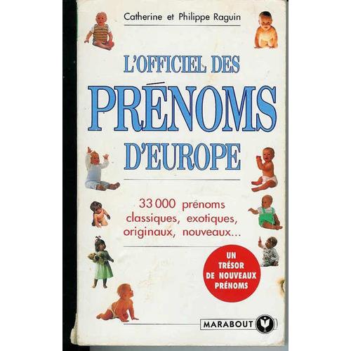 L'officiel Des Prénoms D'europe